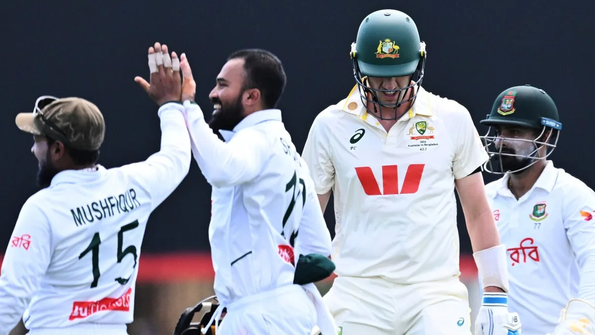 Bangladesh pull off historic Test upset against Australia