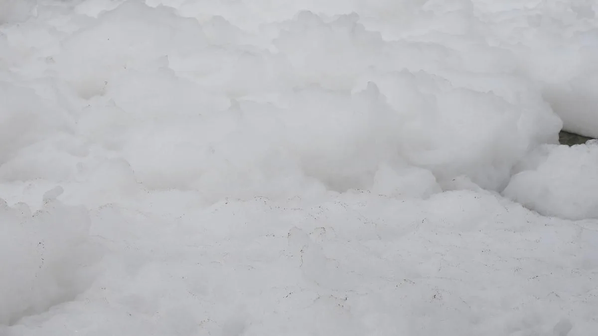 White froth appears on Periyar River near Edayar industrial area in Keralam