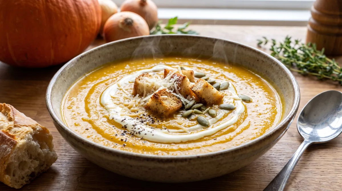 Receta de sopa crema de zapallo, rápida y fácil