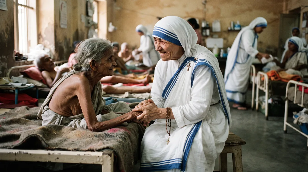O lembrete de Madre Teresa de Calcutá, ganhadora do Prêmio Nobel da Paz, sobre o poder das pequenas ações: “Não podemos fazer grandes coisas nesta Terra, apenas pequenas coisas com grande amor”