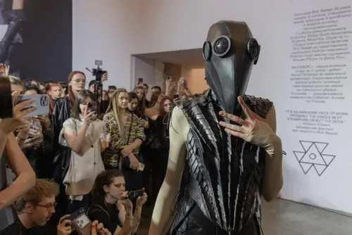 Russian drones came for Kyiv. The fashion show carried on