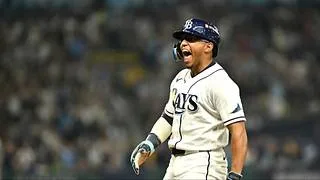 Richie Palacios entra al club de leyendas de los Rays en postemporada