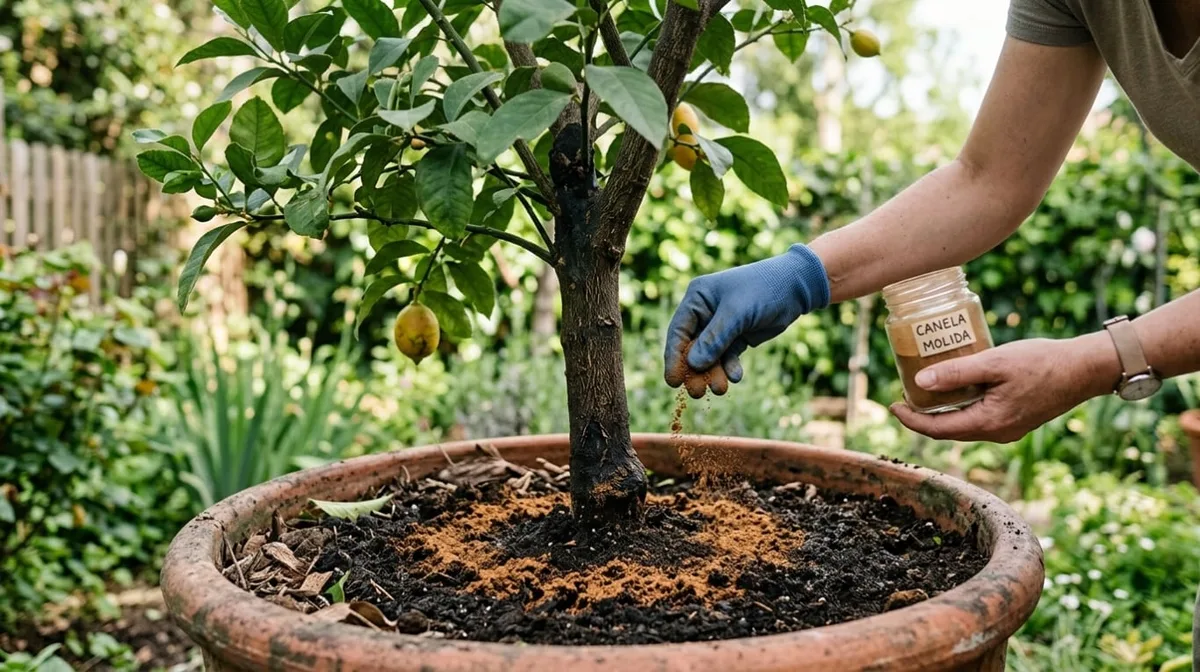 Poner canela en la tierra del limonero: por qué lo recomiendan y para qué sirve