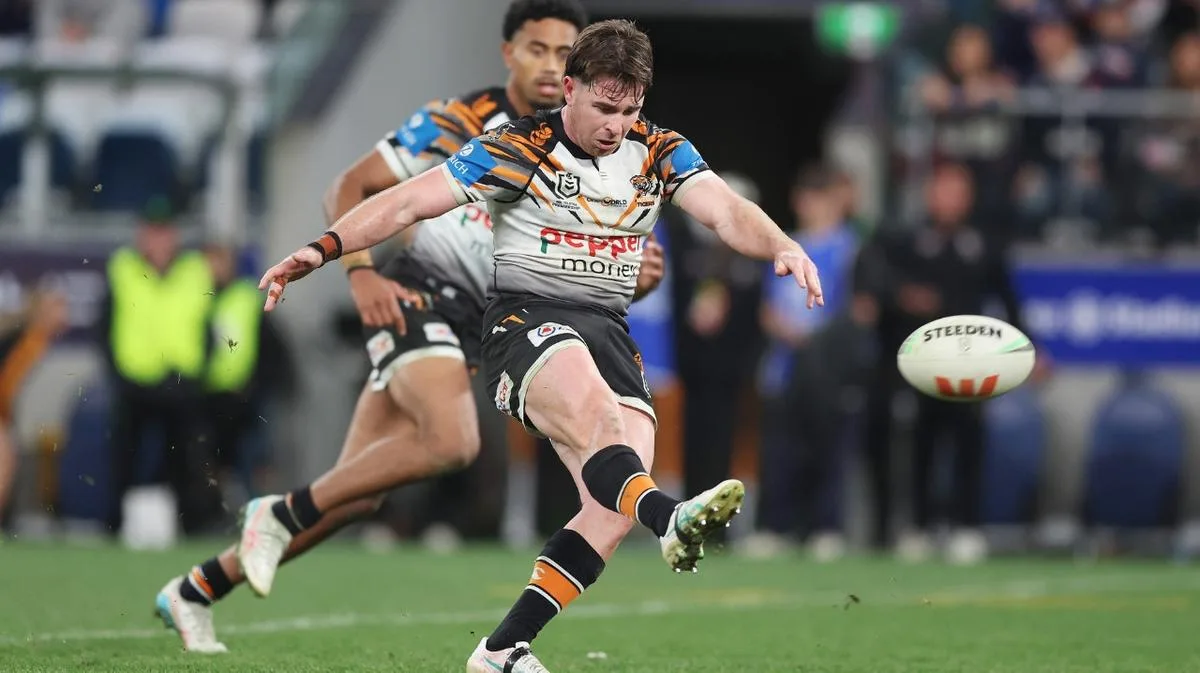 Wests Tigers stun Sydney Roosters to blow NRL top-four race wide open