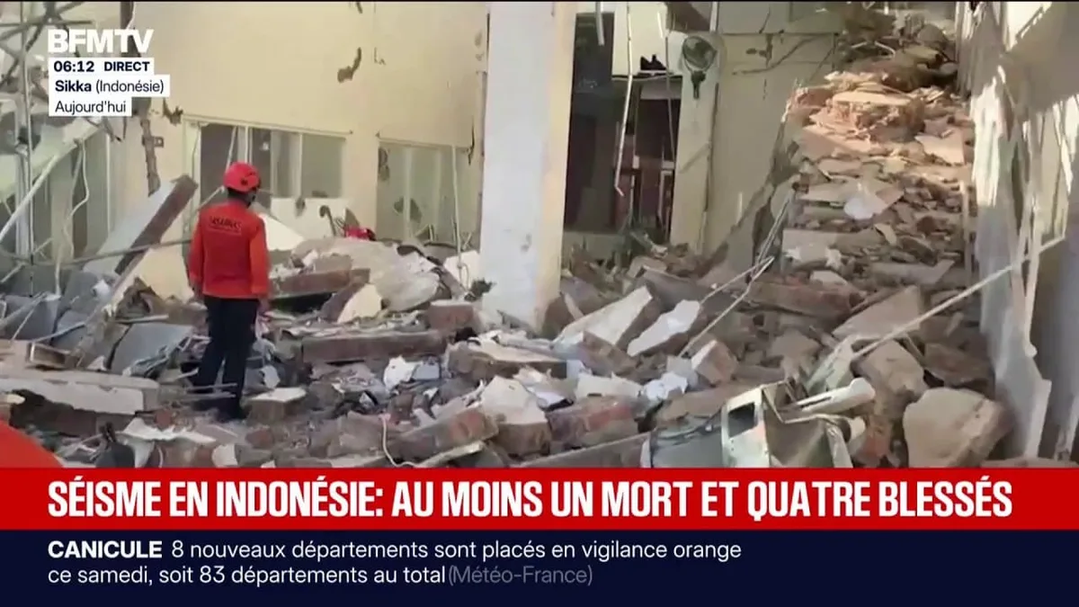 Indonésie: un séisme de magnitude 7,7 a frappé l'est de l'archipel