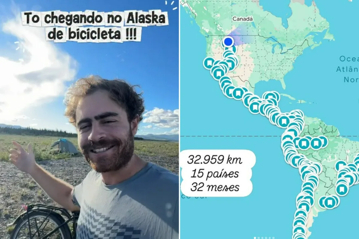 De Ushuaia ao Alasca: mineiro pedala 39 mil km por 16 países