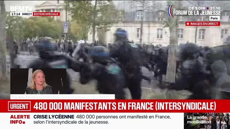 Marschall Truchot : 480 000 manifestants en France (Intersyndicale) - 13/10