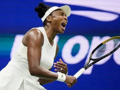 Venus Williams bows out of her 26th US Open with a 1st-round loss to Sofia Kenin