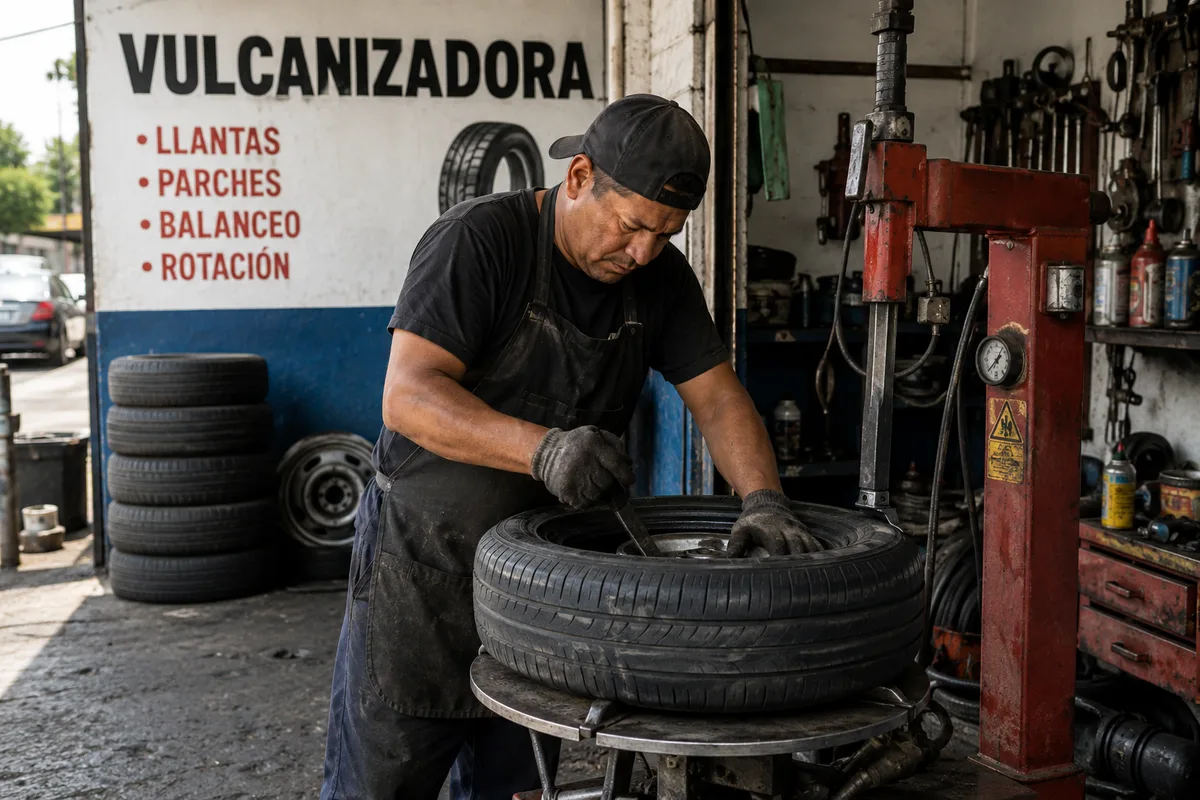 El señor de la llanta y el cerro