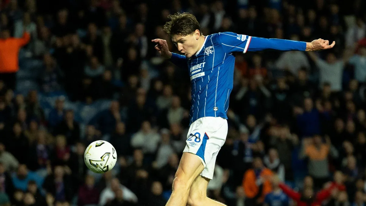 Naderi keeps Rangers' Conference League hopes alive as Devlin sent off