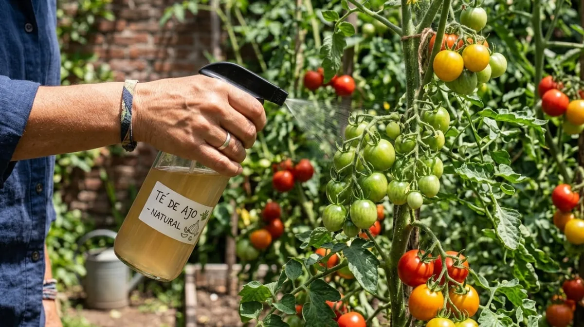 Rociar té de ajo concentrado en el tallo de las plantas de tomates: para qué sirve y por qué recomiendan hacerlo cada 2 semanas