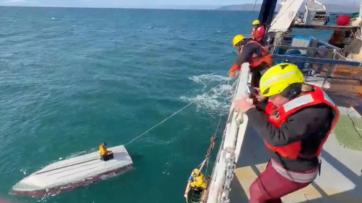 Fishing vessel rescues 15-year-old who clung to capsized skiff for days in Alaska’s Bering Sea