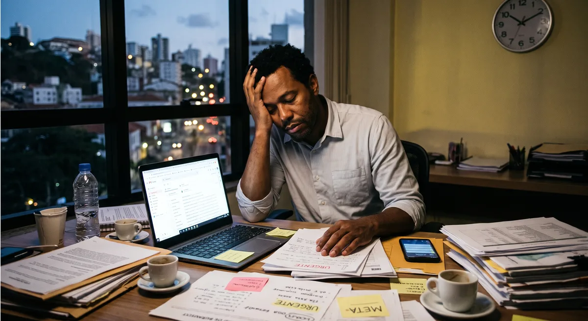 "Não é fraqueza": psiquiatra alerta para disparada de 823% nos casos de burnout