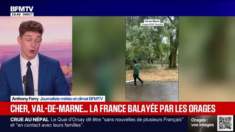 Orages: le trafic est perturbé sur plusieurs lignes de RER en raison d'arbres sur les voies