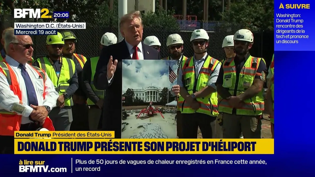 "La Maison Blanche était dans un état lamentable": Donald Trump se vante des rénovations massives de la propriété