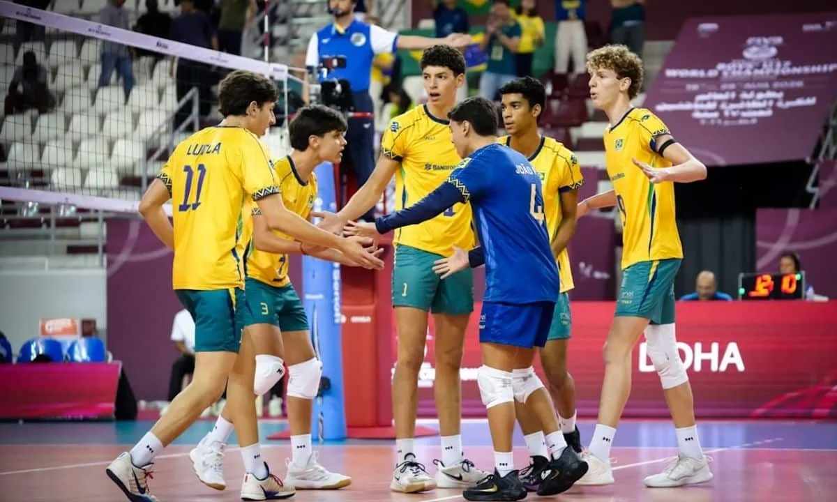 Brasil domina Venezuela e vai às semifinais do Mundial Sub-17 de Vôlei