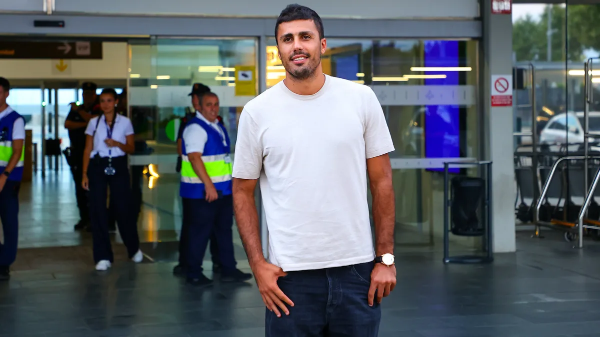 Rodri llega a Barcelona: “Es un sueño y vamos a por todo”