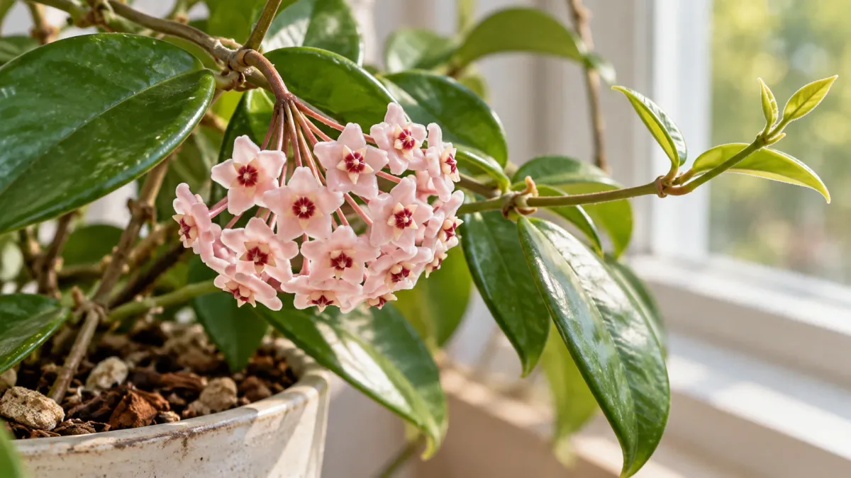 Hoya-Carnosa: 5 ajustes que ajudam essa planta de folhas grossas e brilhantes a produzir mais flores em formato de estrela sem prejudicar os novos brotos