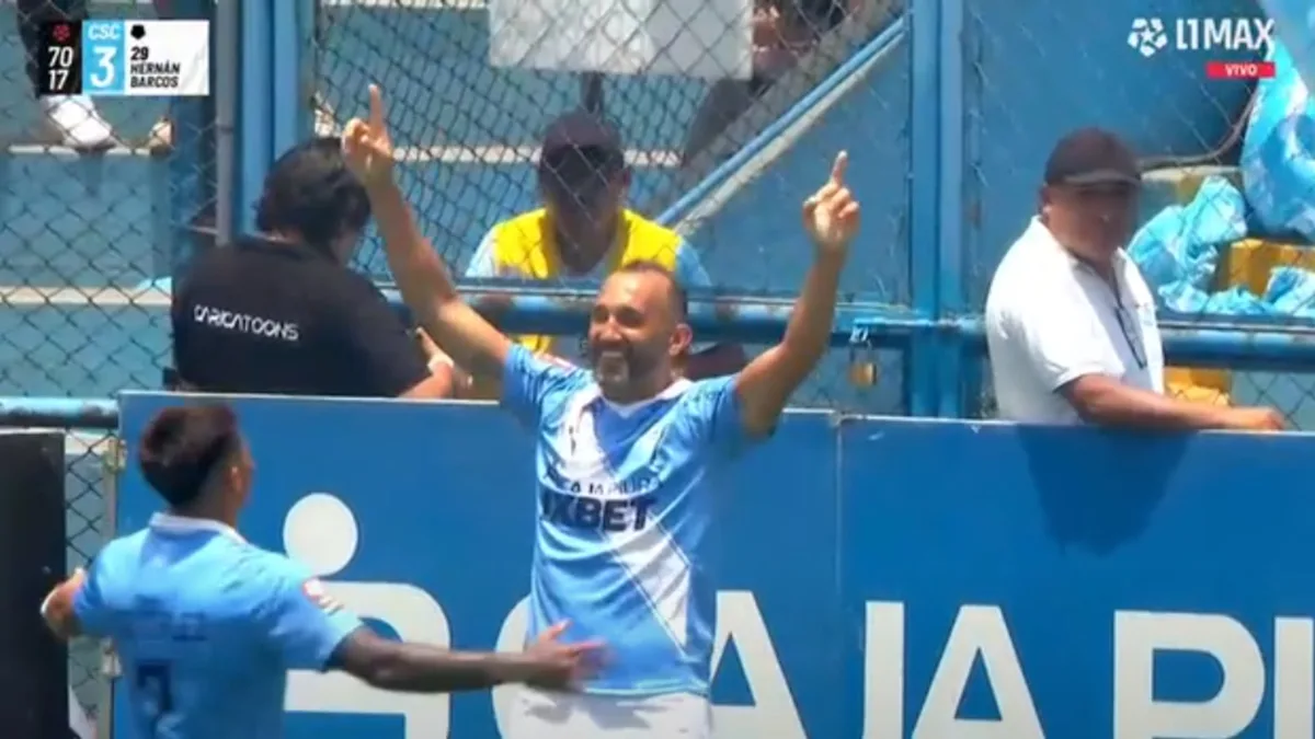 Golazo de Hernán Barcos tras exquisito remate en el Sporting Cristal vs Comerciantes Unidos por el Clausura 2026