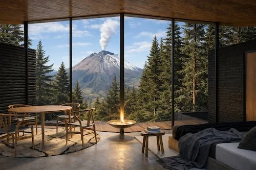 Wander Volcano: nuevas cabañas de diseño con vista al Popocatépetl