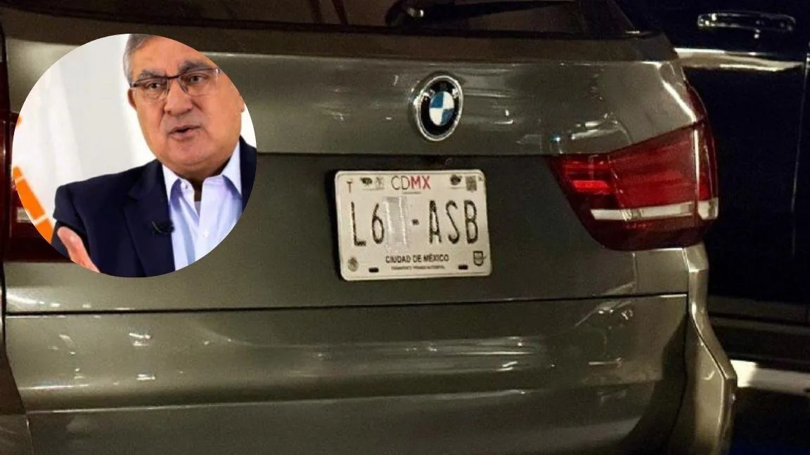 Exhiben al senador coahuilense Alfonso Cepeda Salas con la placa del vehículo que conducía alterada