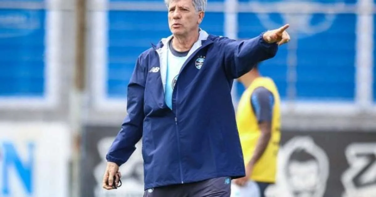 Renato pode mudar esquema tático do Grêmio para enfrentar o Cruzeiro