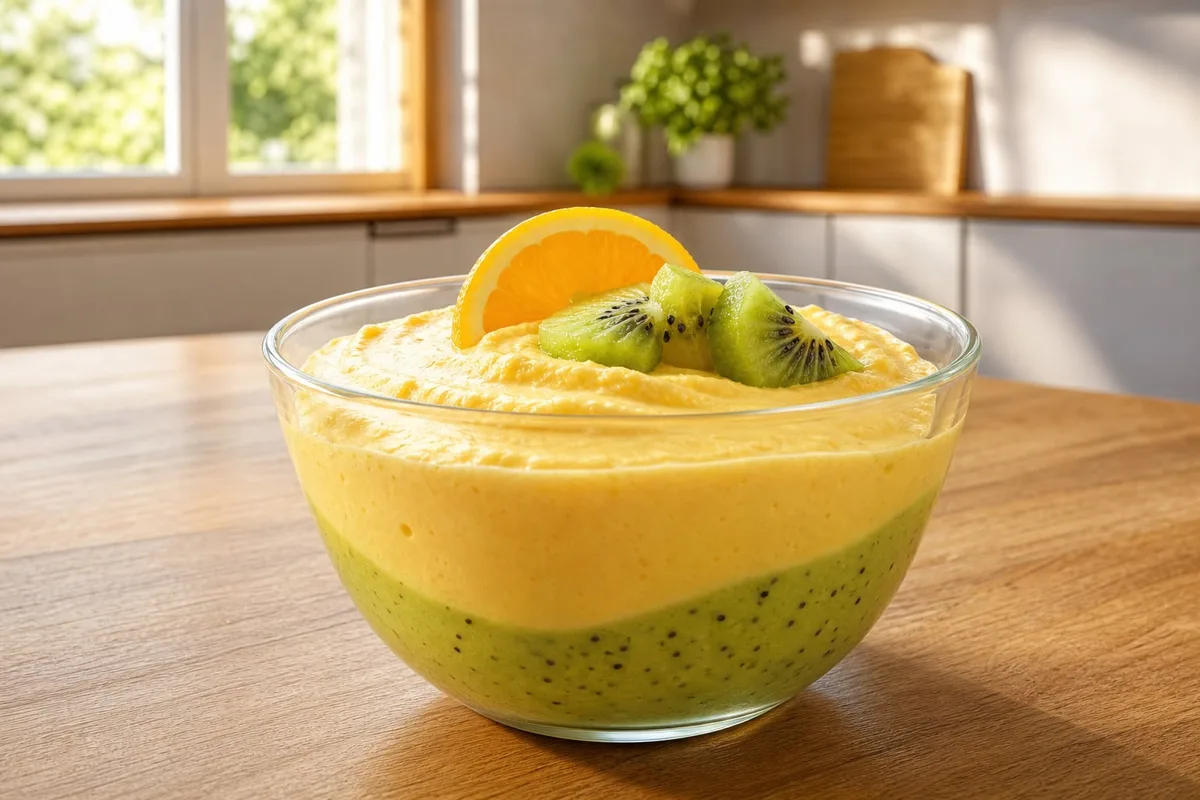 Mousse de naranja y kiwi: el postre con vitamina C que fortalece el sistema inmunológico