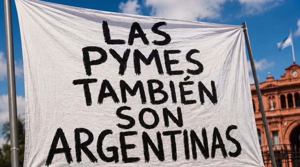 “La situación es catastrófica”: empresarios pymes marcharon a Casa Rosada por la crisis en el sector