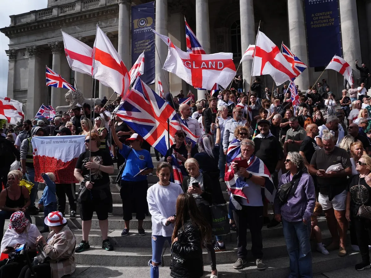 Far-right UK activist arrested after migrant dinghy slashed in English Channel