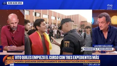 Vito Quiles se queda al borde de perder definitivamente su acreditación en el Congreso: "¿Por qué no me echan?"