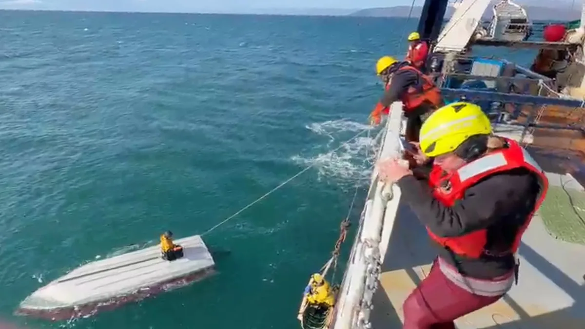 15-year-old rescued after clinging to capsized boat for days in Alaska's Bering Sea