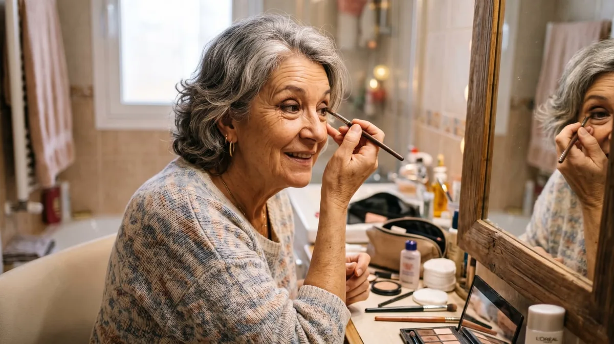 Maquilladoras aseguran: “A partir de los 60, una alternativa al delineado es aplicar sombra marrón al ras de las pestañas”