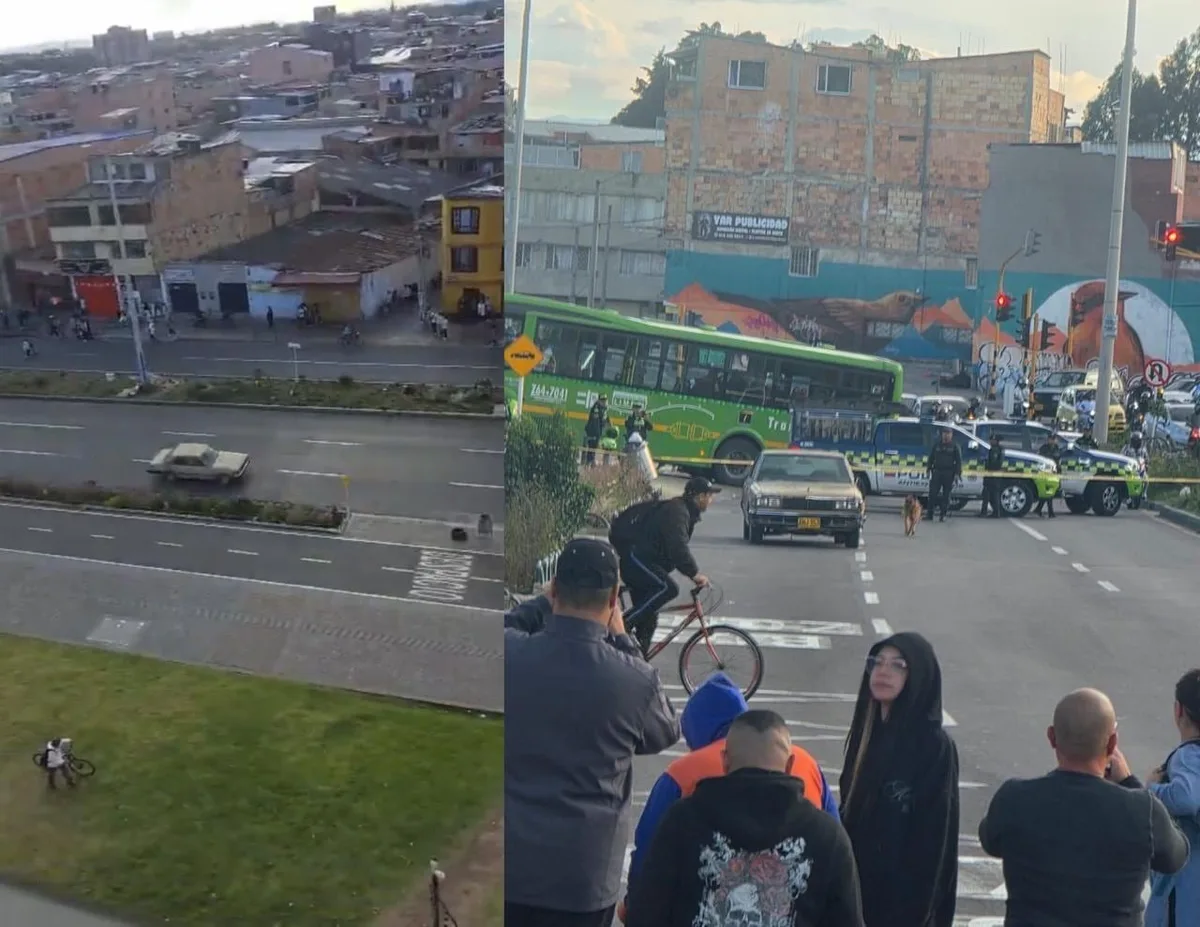 Vehículo abandonado provocó caos en Suba, Bogotá: grupo antiexplosivos estuvo en la zona