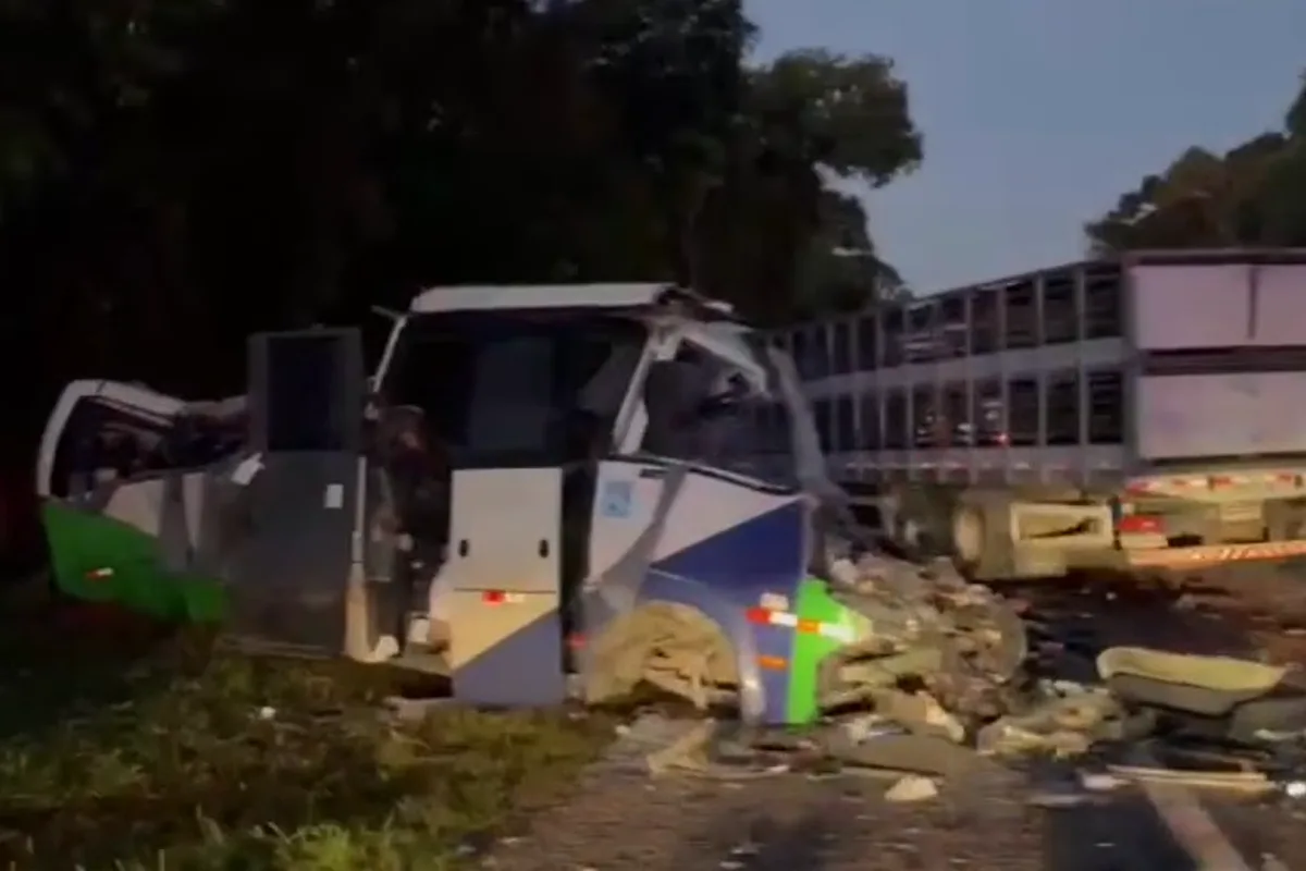 Al menos 21 muertos en un grave accidente entre un minibús y un camión en Paraná (Brasil)