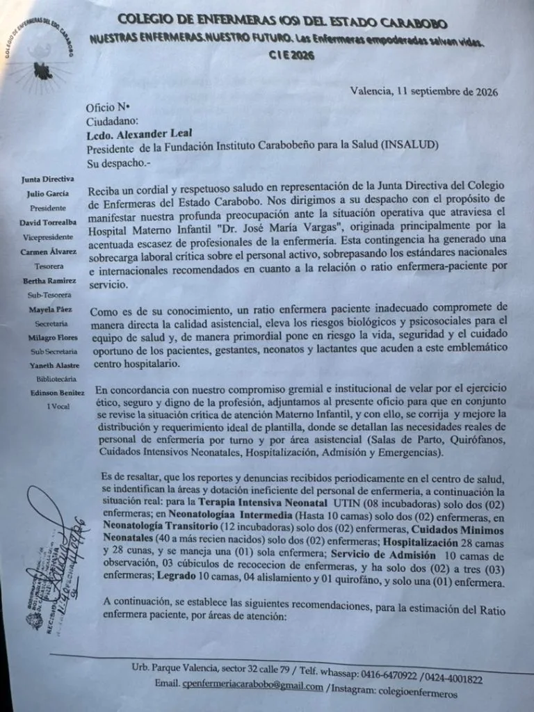Denuncian déficit de enfermeros en la Maternidad del Sur de Valencia