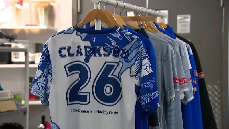 Clarkson offloads his Kangaroos gear