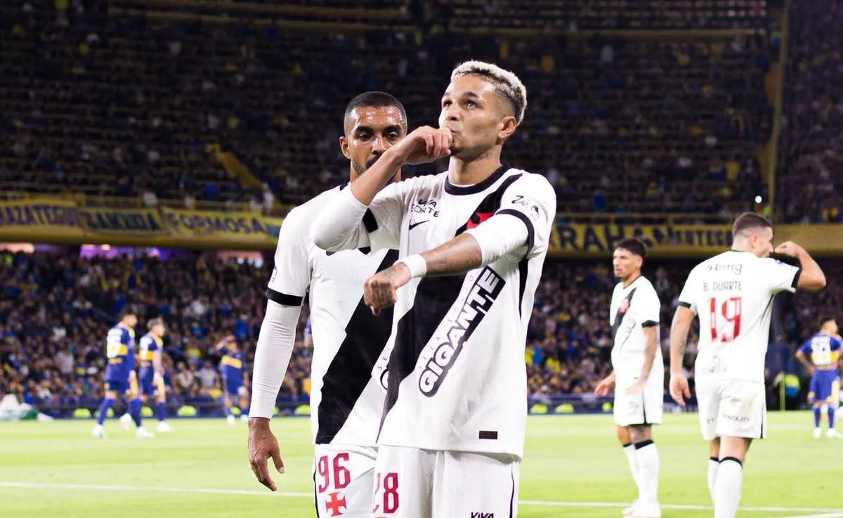 Cierre corto de Di Lollo, centro y franco cabezazo: el gol de Vasco Da Gama que abrió el duelo ante Boca Juniors por la Sudamericana