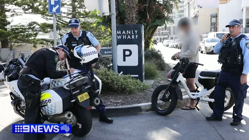Dozens of ebikes seized in Sydney