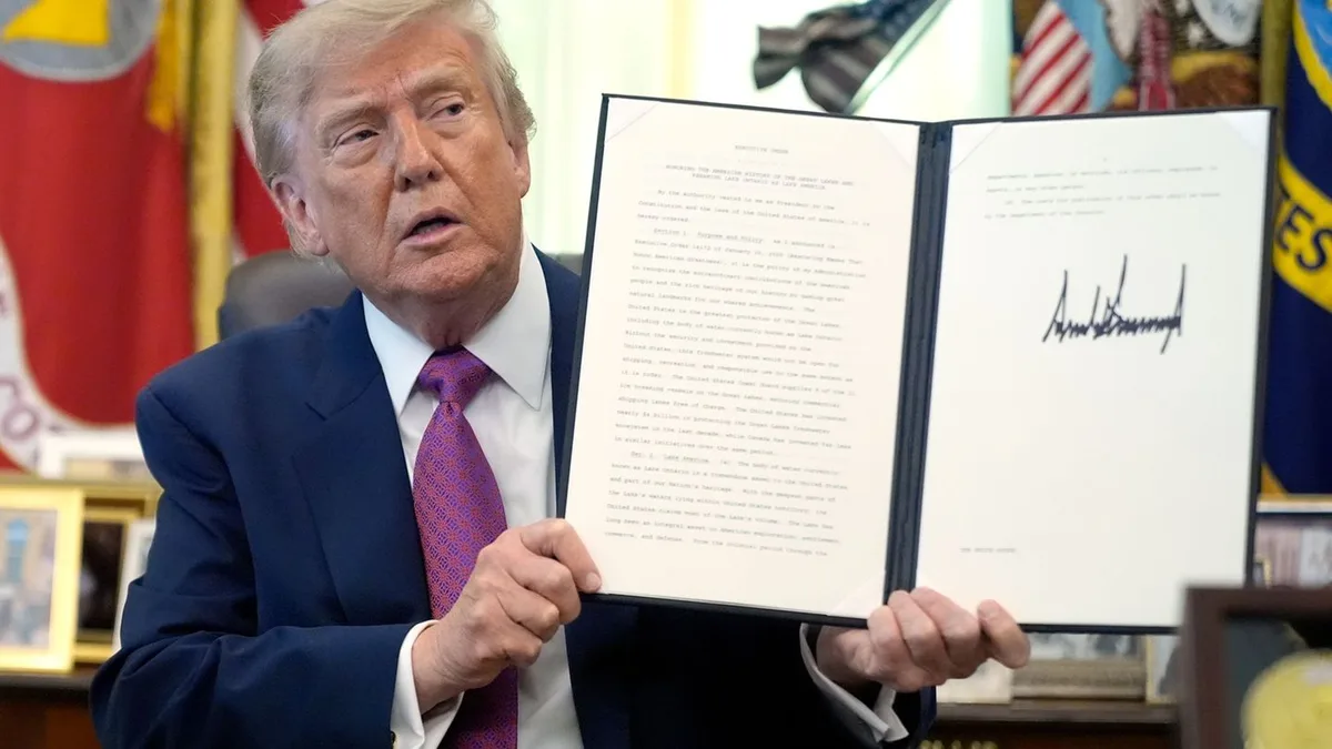 US-Regierung: „Lake America“: Warum Trump einen Grenzsee umbenennt