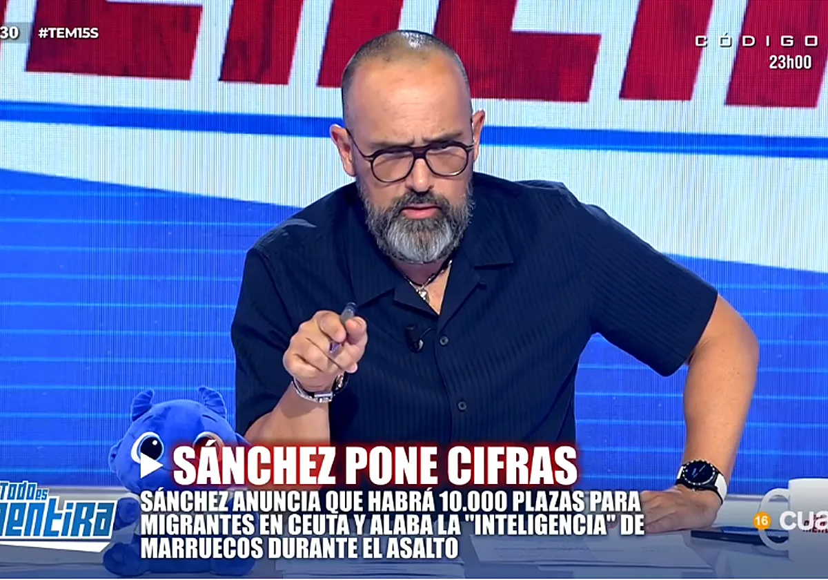 Risto Mejide, rotundo sobre el desajuste de cifras del Ejecutivo en Ceuta: «Si tienes 5.000 personas y devuelves 5.300, has devuelto también ceutíes; es así de ridículo este Gobierno»
