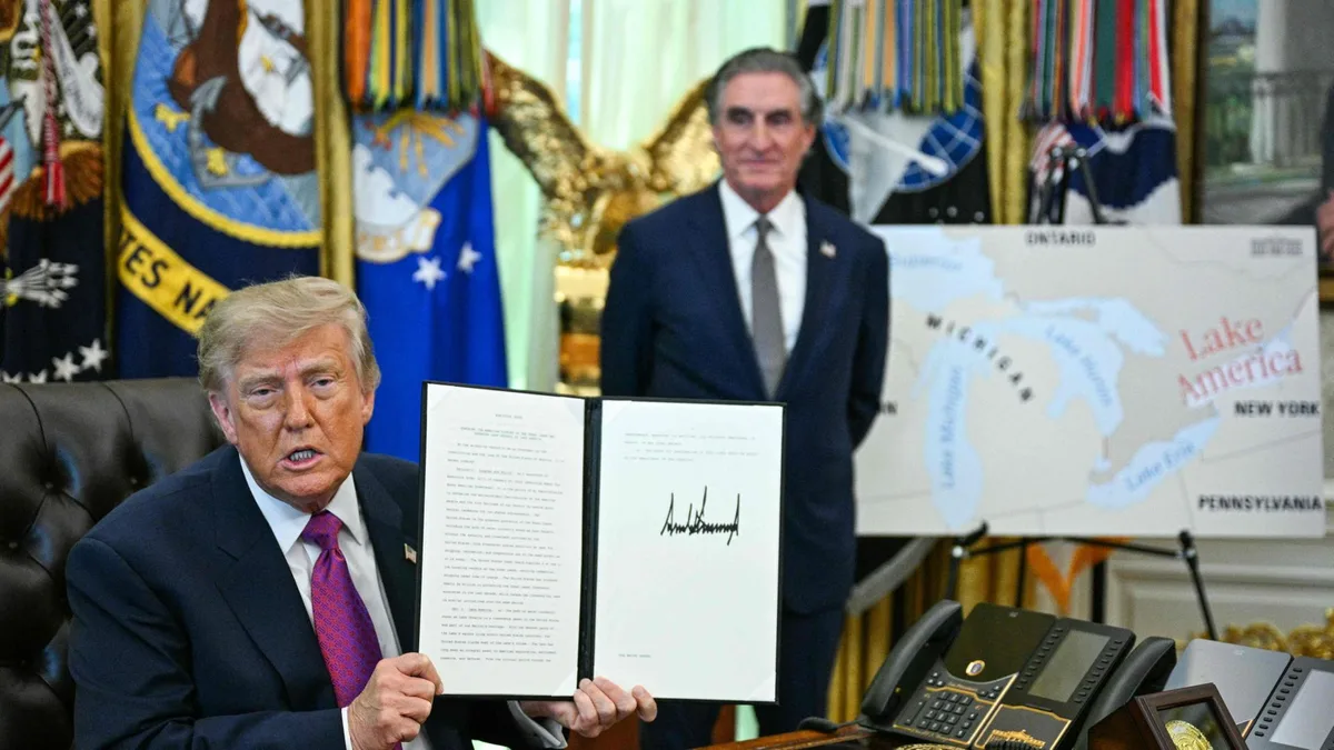 Streit zwischen USA und Kanada - Trump nennt Ontariosee um