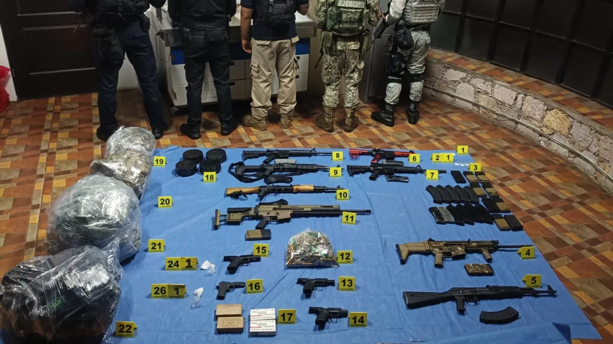 Catean una propiedad ligada a “El Tío Lako” en Michoacán: encontraron arsenal bélico y drogas