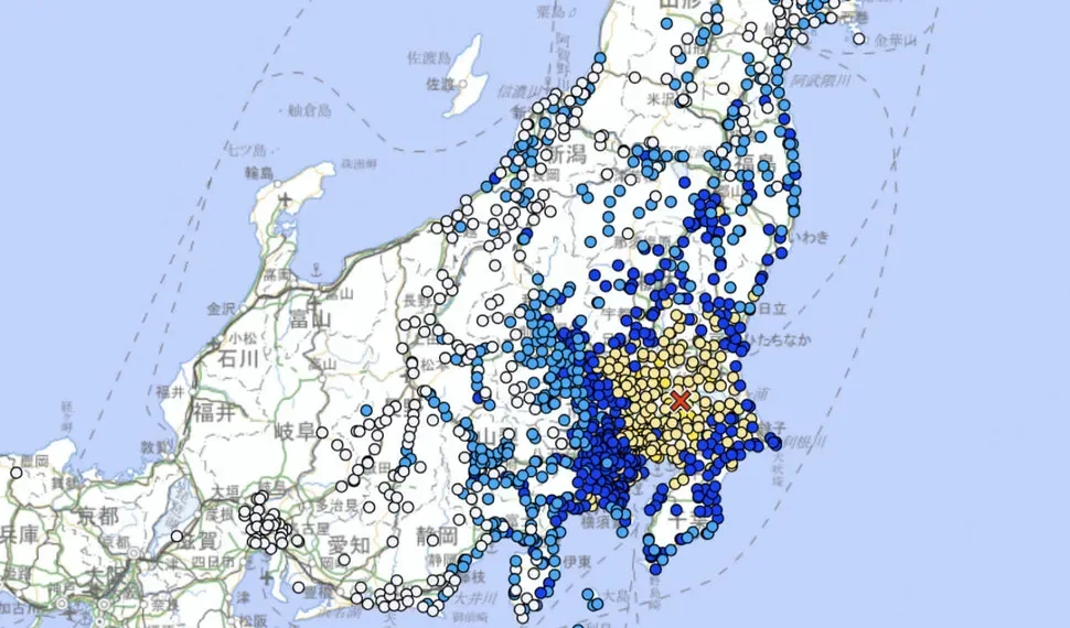 진동보다 먼저 온 ‘지진 속보’ 문자…일본 5.9 규모 강진