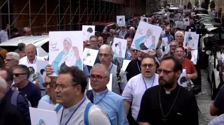 WATCH Catholic priests and nuns make Gaza ‘genocide’ march to Vatican