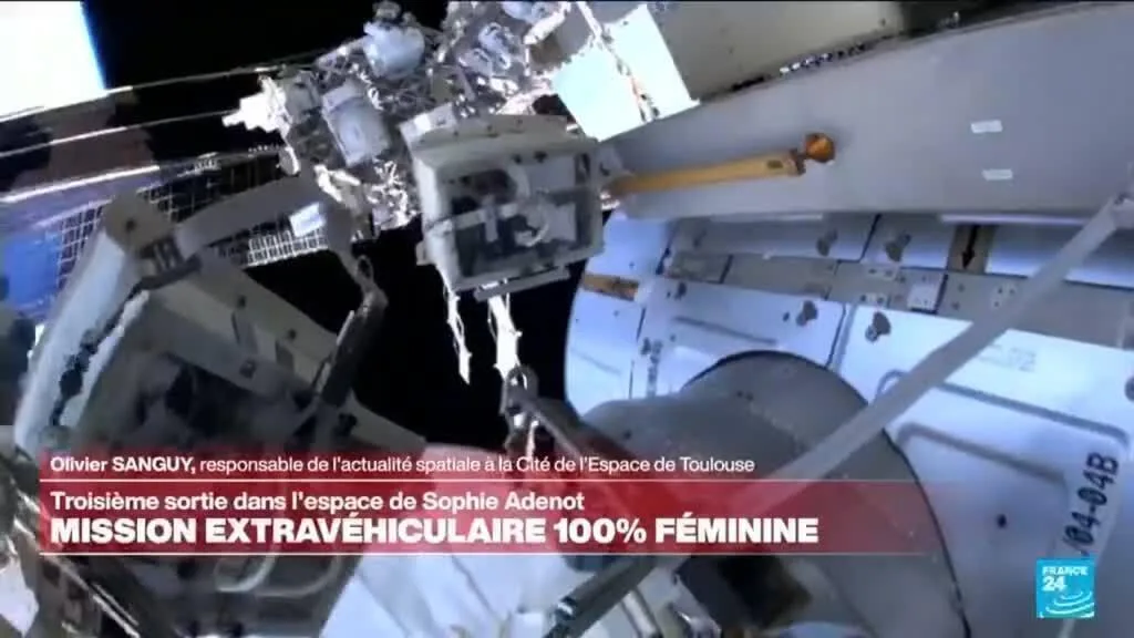 Sophie Adenot a débuté sa troisième sortie dans l'espace, une mission 100 % féminine