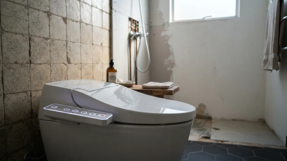Casal compra vaso sanitário japonês de R$ 12 mil com aquecimento e lavagem, mas descobre que precisa quebrar o banheiro inteiro porque o prédio antigo não tem fiação aterrada
