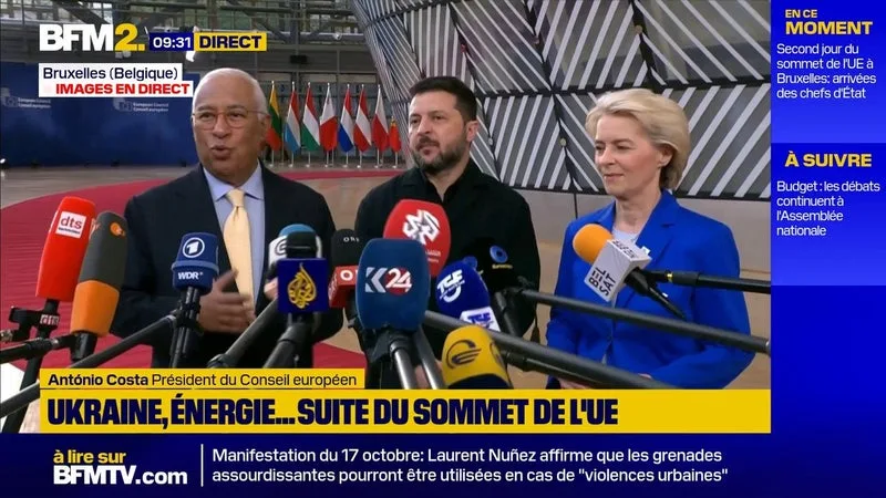 "Ce n'est pas le moment de retirer le soutien à l'Ukraine", clame le président du Conseil européen