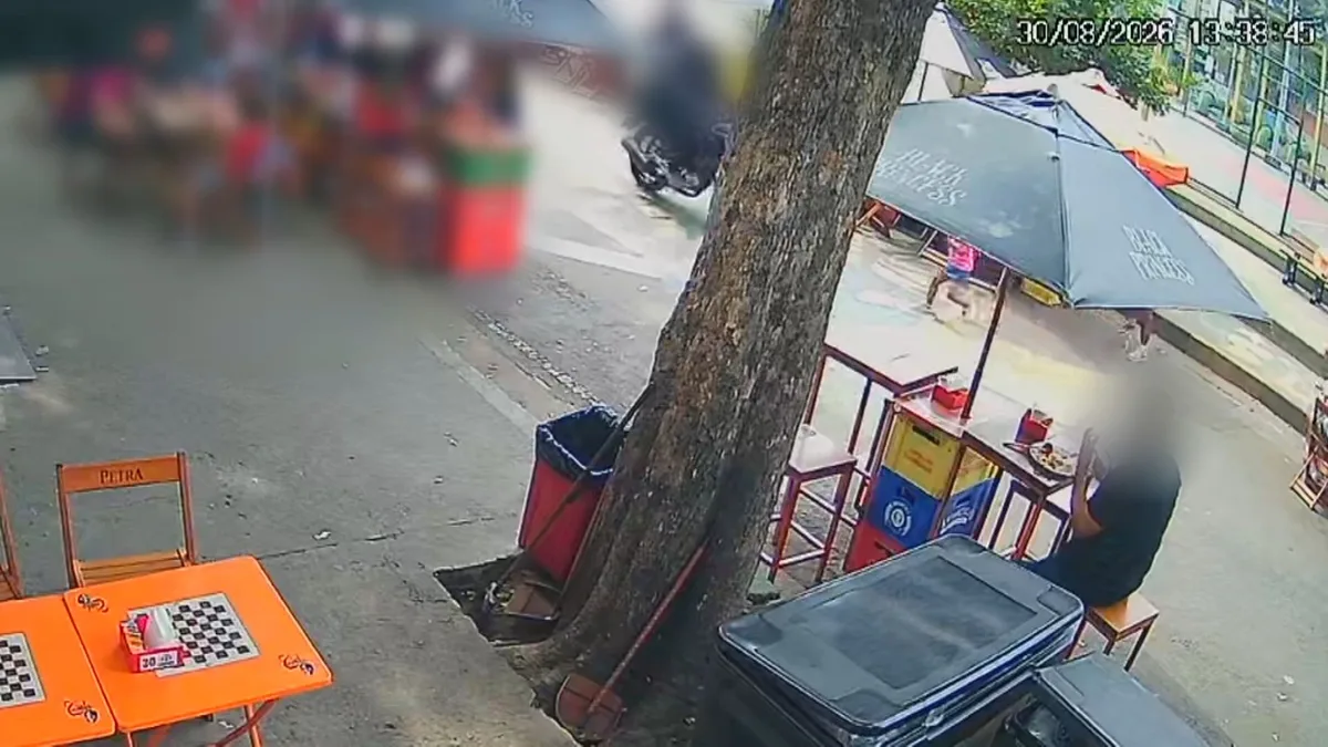 VÍDEO: criança de 3 anos é atropelada por moto na contramão no Maracanã, Zona Norte do Rio
