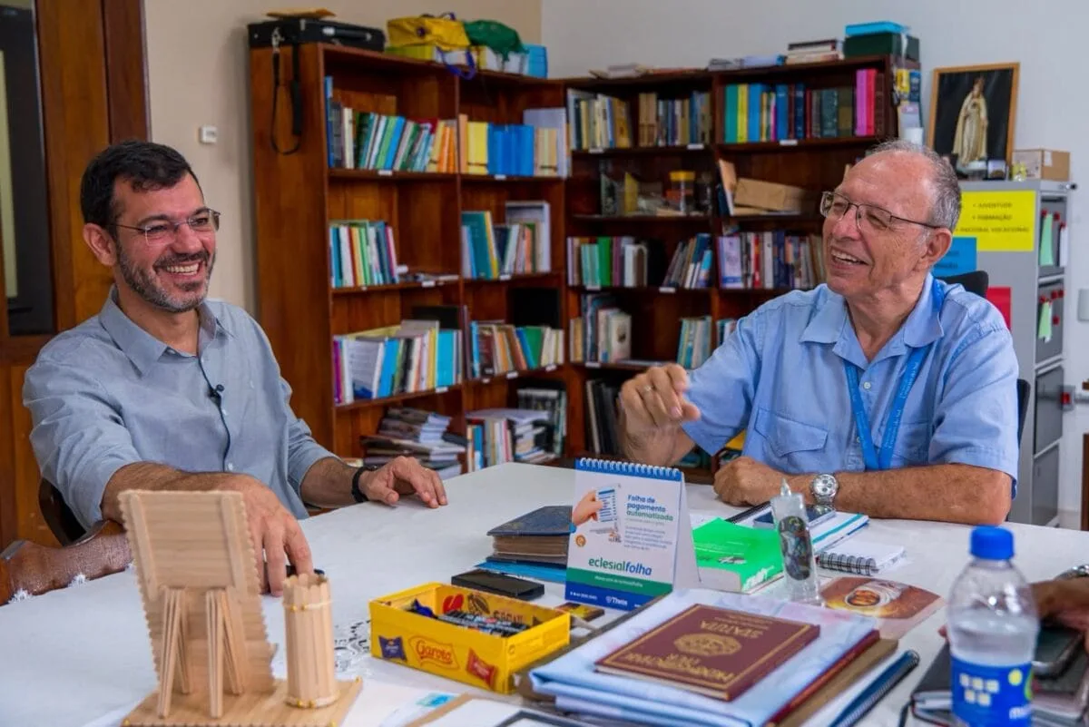 Thor Dantas encontra Dom Flávio e fala sobre o propósito de cuidar das pessoas e do Acre