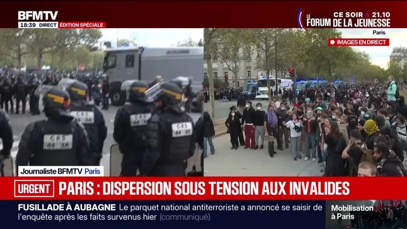 Mobilisation lycéenne: la dispersion se passe sous tension